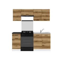 Modular kitchen JUNONA LINE 180 ZBL BRW made light